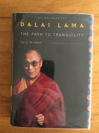 Dalai Lama Signed Autograph Path To Tranquility Book