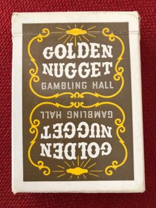 Vintage Golden Nugget Playing Cards Brown