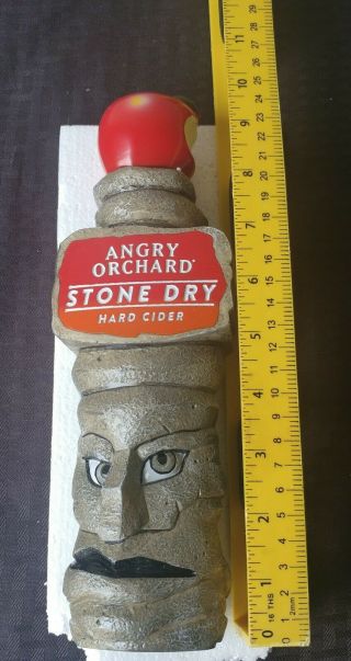 Angry Orchard Stone Dry Hard Cider Beer Tap Handle.  Rare Find 11inches.