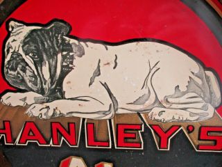 Hanley ' s Peerless Ale Beer tray Bulldog James Hanley Company Providence R.  I. 2