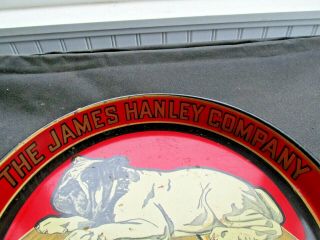 Hanley ' s Peerless Ale Beer tray Bulldog James Hanley Company Providence R.  I. 3