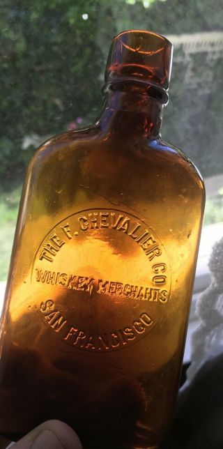 Extremely Rare Western Flask,  Sf