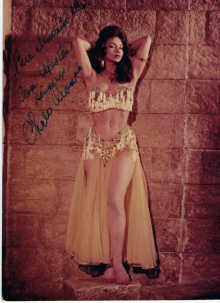 Cuban Vedette - Dancer,  Italian Actress Chelo Alonso.  Autographed Studio Photo.