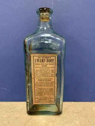 The Great Dr.  Kilmer Swamp Route Kidney Liver And Bladder Cure Bottle