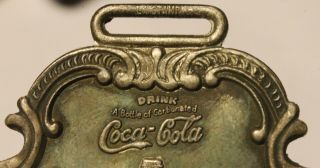 Antique Vintage Coca Cola Advertising Watch Fob - 5 Cents 3