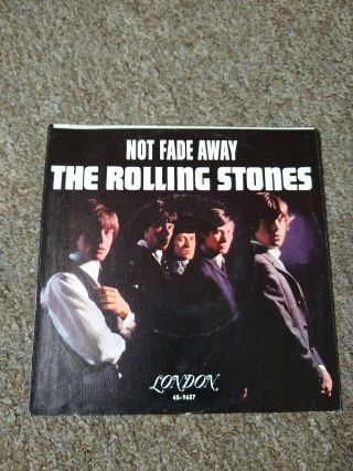 The Rolling Stones Not Fade Away 45 Picture Sleeve Only 45 - 9657 London Vg/vg,