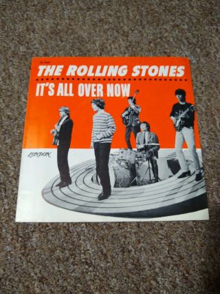 The Rolling Stones,  It ' s All Over Now,  Promo 45 rpm Picture Sleeve Only Vg, 2
