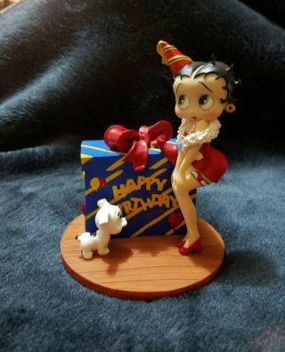 Betty Boop With Pudgy,  Birthday Music Box Plays " That 