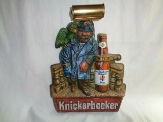 Rare Knickerbocker Beer Lighted Beer Sign - Sea Captain And Parrot