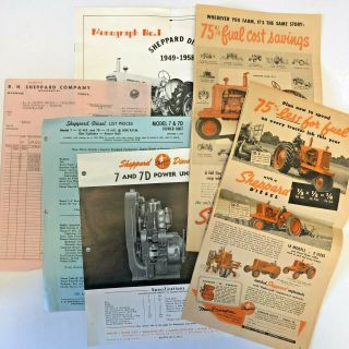 Vintage Sheppard Diesel Tractor Brochures And Flyers