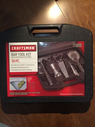 Craftsman Bar Tool Set 10 Pc - Perfect For The Drinking Handyman Or Woman