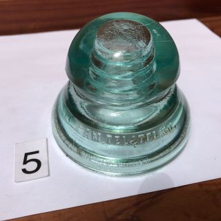 Am Tel & Tel Co Two Piece Transposition Insulator Top Only Cd 190 191 Light Aqua