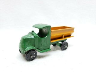 Antique Metal Tootsie Toy Coal Truck 3 1/8 " C - Top Mack 1920s Prewar Toy