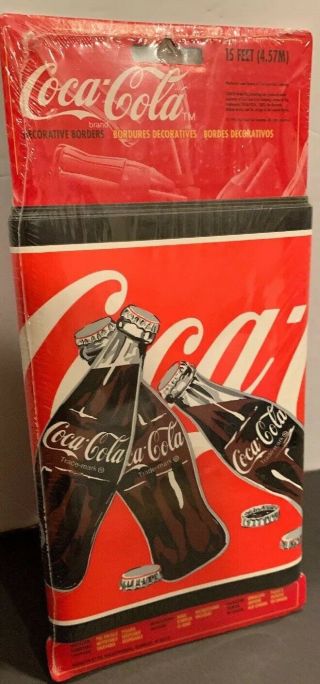 Coca Cola Brand Decorative Wall Covering 8 Inch X 5 Yards