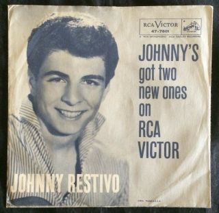 Johnny Restivo,  Rca 7601,  I Like Girls & Dear Someone,  Picture Sleeve