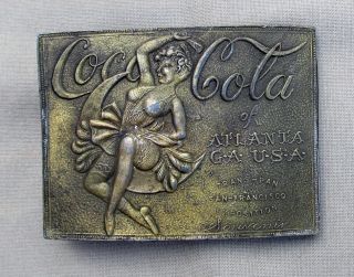 Coca Cola Of Atlanta Ga Usa San - Francisco Exposition Souvenir Brass Belt Buckle