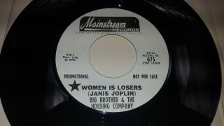 Janis Joplin/ Big Brother & The Holding Company Women Is Losers Promo Mainstream