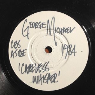 Rare Test Pressing 7 " George Michael Careless Whisper Uk 84 Cbs White Label Ex