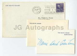 Mamie Eisenhower - U.  S.  First Lady,  Dwight D.  Eisenhower - Authentic Autograph