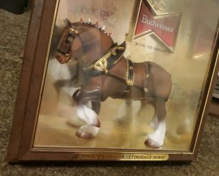 1970 ' s Famous Budweiser Clydesdale Horse Beer Bar Sign Man Cave 4