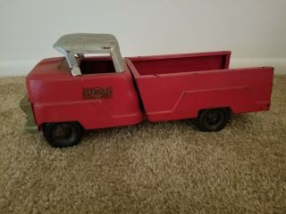 Vintage Structo Pickup Truck Galvanized Roof & Grill