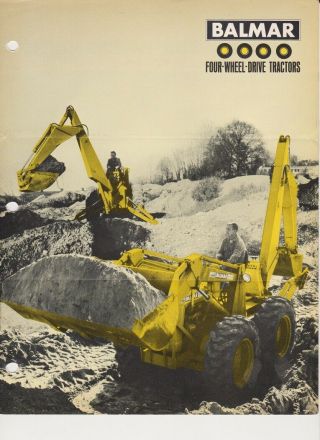 Two Balmar Sales Brochures From 1965,  Four - Wheel Drive Tractors And Front Loader