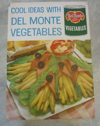 Old Vintage 1958 Del Monte Canned Food - Vegetables - Grocery Store Poster