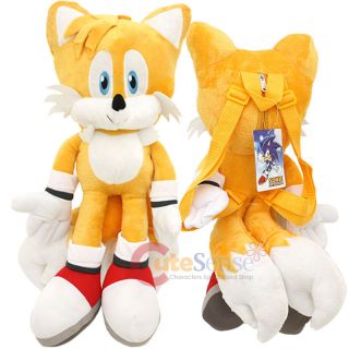 Sonic The Hedgehog Tails Plush Doll Bag Custom Backpack Kids To Aduts