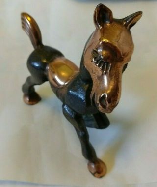 Vintage Metal Copper/brass Horse Statue Figurine Beautifully Detailed