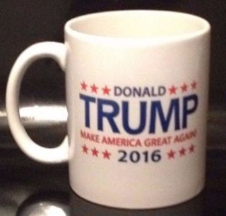 DONALD TRUMP 2016 COFFEE MUG MAKE AMERICA GREAT AGAIN (2 SIDED DESIGN) 3
