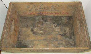 Pilser Brewing Co York NY Wood Beer Bottle Delivery Crate 1944 5