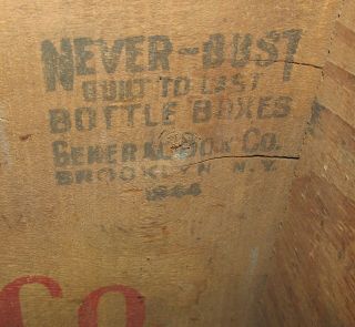 Pilser Brewing Co York NY Wood Beer Bottle Delivery Crate 1944 6