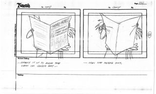 RARE - Foster ' s Home for Imaginary Friends Storyboards (35) Hand Drawn 4