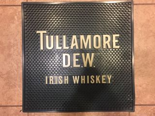 Tullamore Dew Irish Whiskey Green Rubber Bar Mat