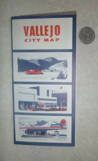 1958 Vallejo Street Map Union 76 Oil Gas California