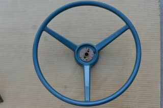 Standard 17 " Steering Wheel For Scout Ii,  Travelall And Pickup.  Oem Blue Finish