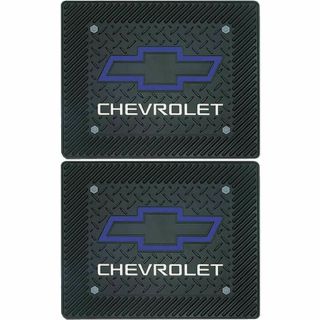 2 Piece Heartbeat Of America Black Rubber Rear Floor Mats For Chevrolet Chevy