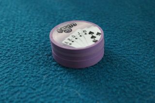Rare 5 Ct Paulson Royal Flush Poker Chips,  $5 Denomination.  Top Hat And Cane.