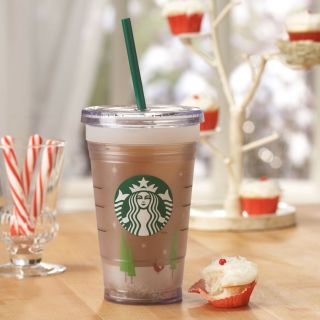 Starbucks Grande Clear Holiday Customizable Acrylic Cold Cup Tumbler 16 Oz
