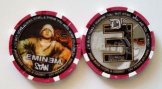 $5 Las Vegas Hard Rock Eminem Stan Casino Chip - Uncirculated
