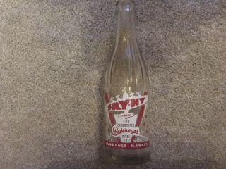 Vintage Sky - Hy Beverages Soda Bottle Dr Pepper Bottling Co.  Lawrence,  Ks 1945
