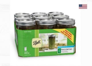 Ball Wide Mouth Canning Mason Jars,  Clear Glass With Lids & Bands 24Oz 18 - Count 5