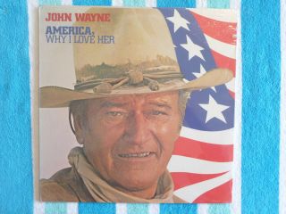 John Wayne America,  Why I Love Her Lp Still Rca Victor 1973