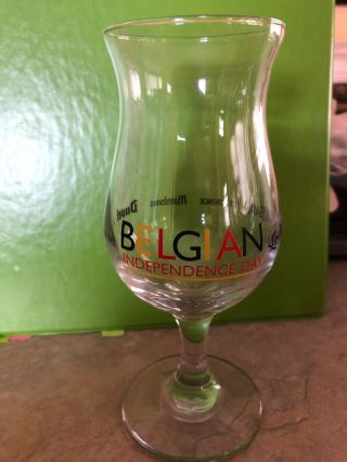 Belgian Independence Day Beer Glass Duvel Ommegang Set Of 10