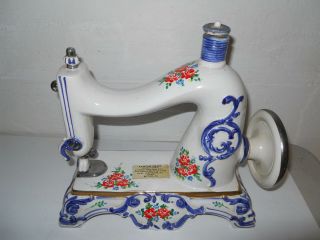 Famous Firsts Sugared Brandy Sewing Machine Decanter 1971 Italy By Cesare