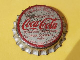 Coca Cola Kenya Soda Bottle Cap Crown Coke Beer Old Rare Cork