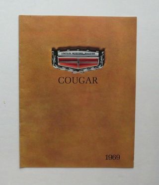 1969 Mercury Cougar Brochure Xr - 7 Cj 428 Vintage