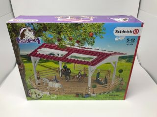 Schleich Riding Center Set 42389 With Horses Saddles Bridles Riders Accessories