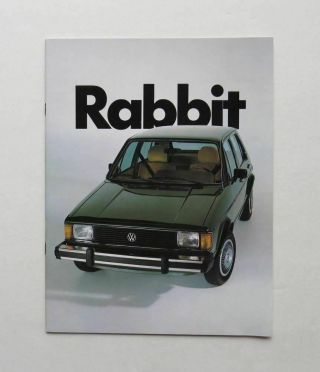 1982 Volkswagen Rabbit Brochure L Ls S Vintage
