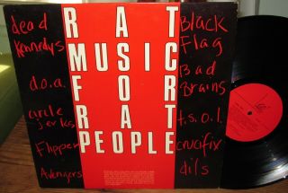 Rat Music For Rat People Vg,  Vinyl Lp Album Punk Compilation Go 1982